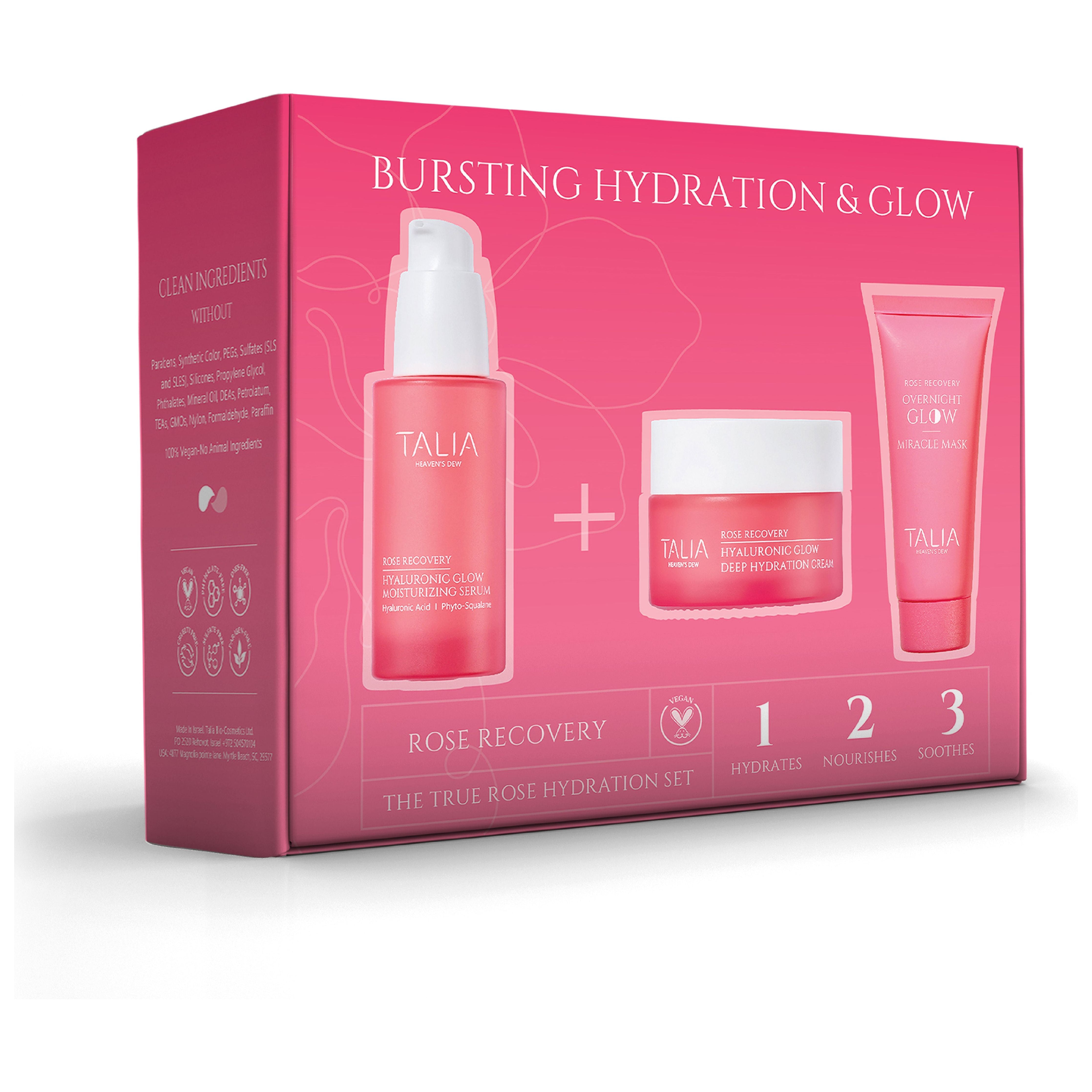 Ensemble Hydratation Vraie Rose